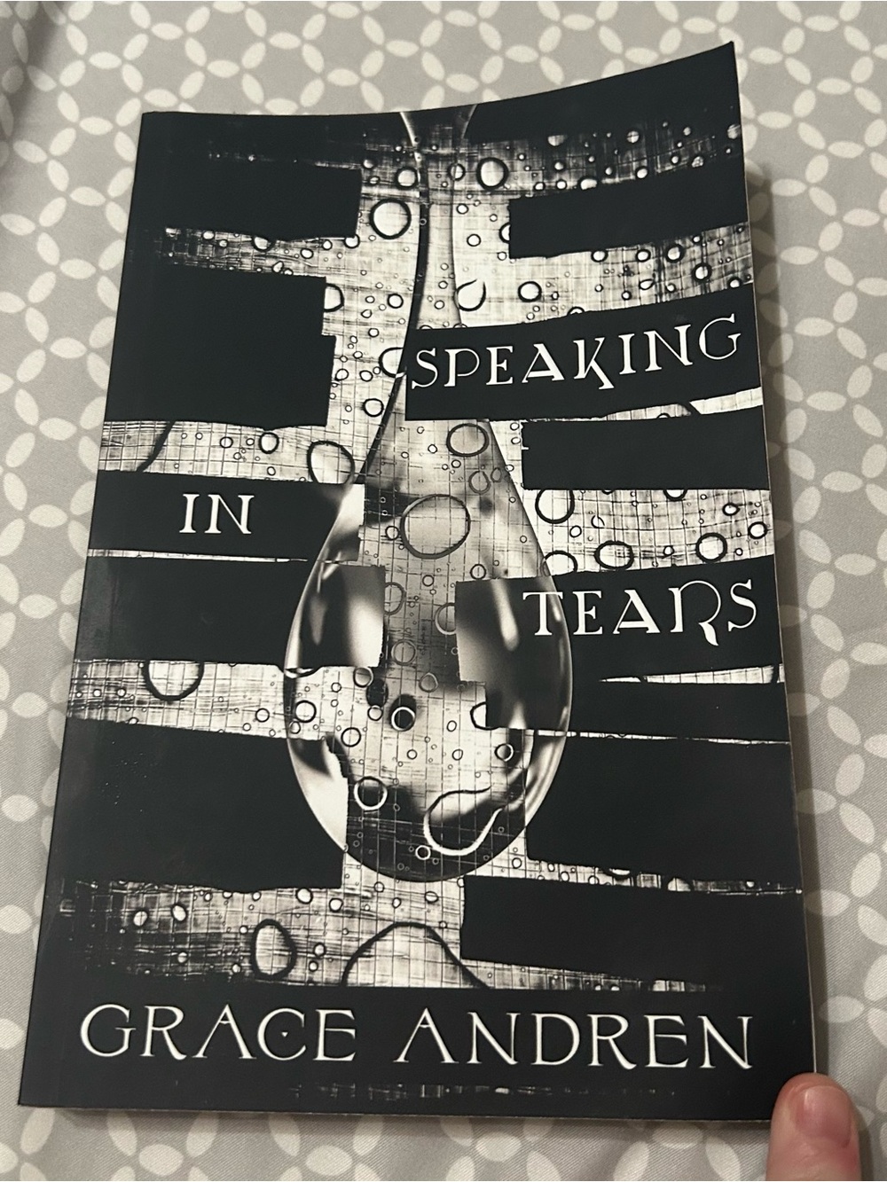 Speaking in Tears Poetry Book by Grace Andren